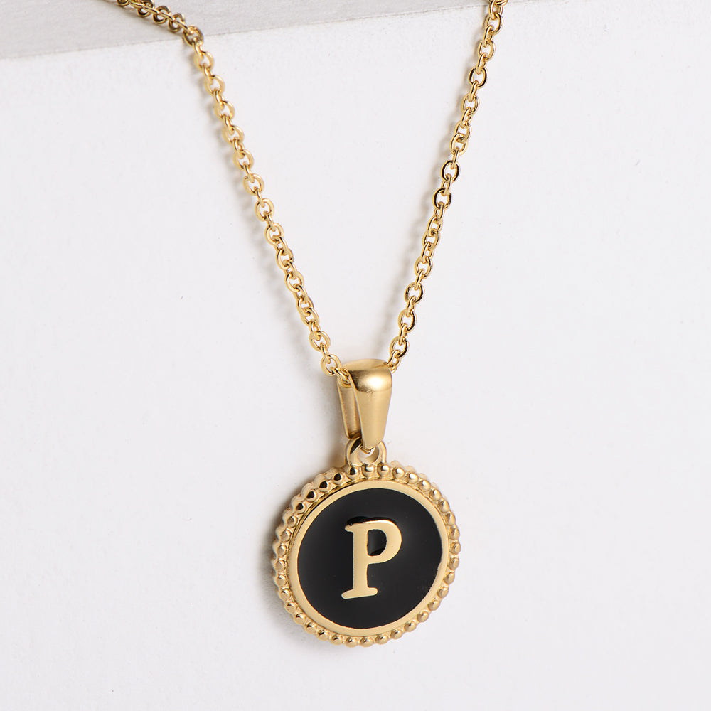 Fashion Letter Stainless Steel Plating Pendant Necklace