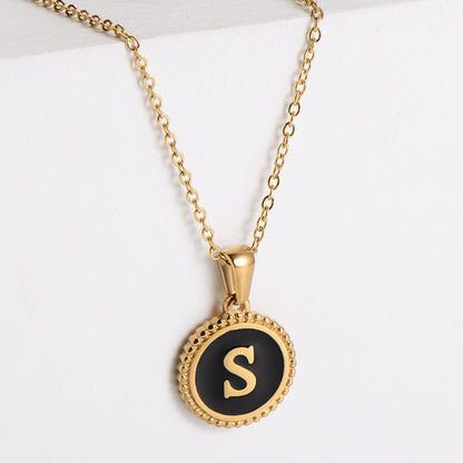 Fashion Letter Stainless Steel Plating Pendant Necklace