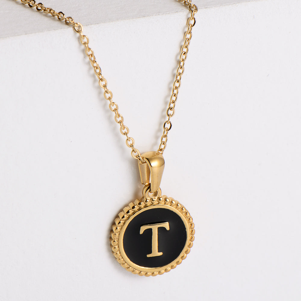 Fashion Letter Stainless Steel Plating Pendant Necklace