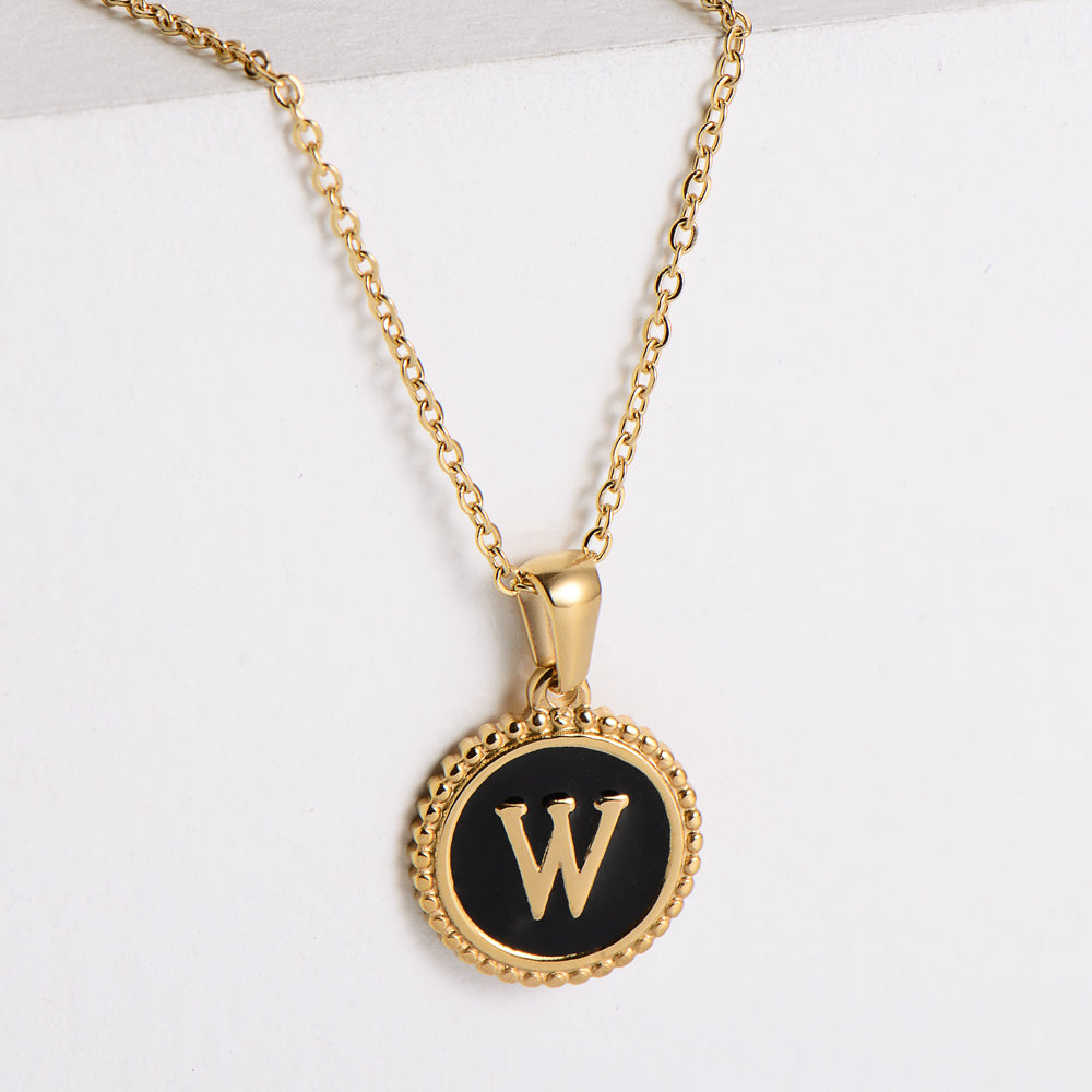 Fashion Letter Stainless Steel Plating Pendant Necklace