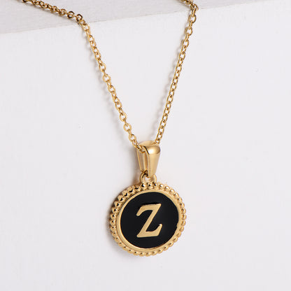 Fashion Letter Stainless Steel Plating Pendant Necklace