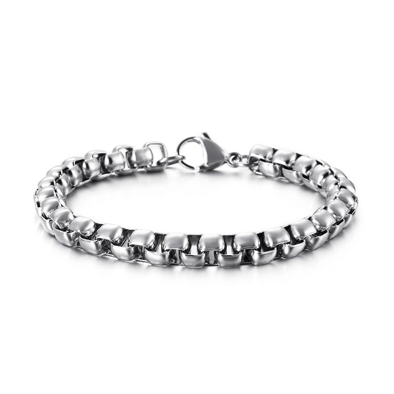 Fashion Solid Color Titanium Steel Bracelets