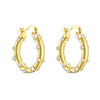 1 Pair Simple Style Solid Color Plating Copper Gold Plated Earrings