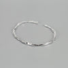 Simple Style Geometric Sterling Silver Polishing Bangle 1 Piece