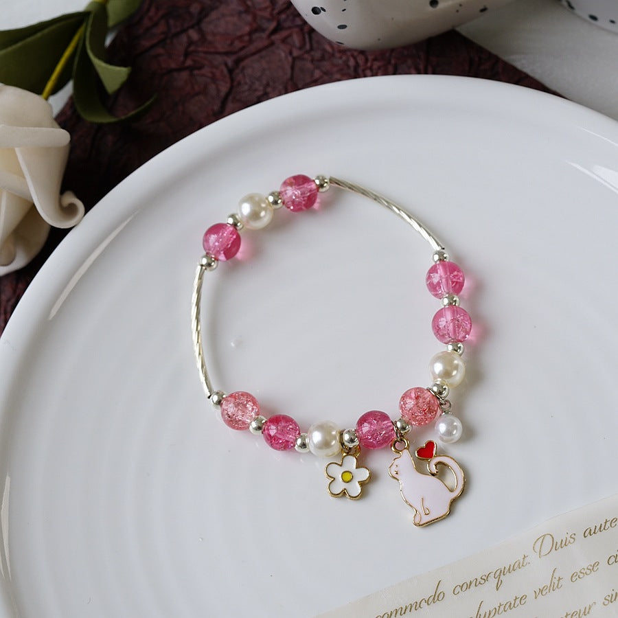 1 Piece Cartoon Style Fruit Alloy Beaded Kid's Women's Bracelets