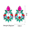 1 Pair Retro Flower Steel Needle Inlay Artificial Pearls Zircon Women'S Earrings