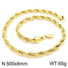 Casual Simple Style Solid Color Stainless Steel Titanium Steel Plating Gold Plated Necklace