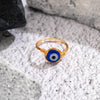 Fashion Devil's Eye Copper Plating Acrylic Rings