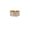 Fashion Solid Color Copper Plating Open Ring 1 Piece