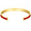 Fashion C Shape Stainless Steel Enamel Bangle