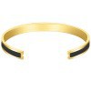 Fashion C Shape Stainless Steel Enamel Bangle