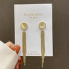 Elegant Geometric Copper Plating Artificial Pearls Rhinestones Drop Earrings 1 Pair