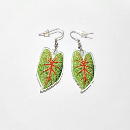 1 Pair Vacation Leaves Arylic Women's Drop Earrings