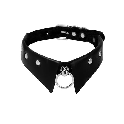 1 Piece Fashion Geometric Pu Leather Plating Women's Choker