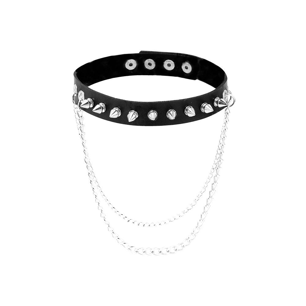 1 Piece Fashion Geometric Pu Leather Plating Women's Choker