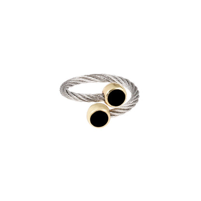 Simple Style Twist Stainless Steel Enamel Unisex Rings Bracelets Earrings