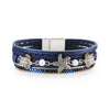 Vacation Tortoise Starfish Pu Leather Plating Artificial Pearls Rhinestones Unisex Bracelets