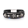 Vacation Tortoise Starfish Pu Leather Plating Artificial Pearls Rhinestones Unisex Bracelets