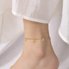 Simple Style Geometric Stainless Steel Plating Women's Anklet