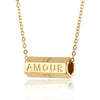 Fashion Letter Copper Chain Pendant Necklace 1 Piece