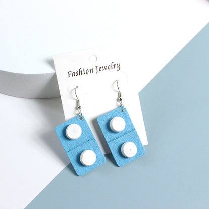 1 Pair Novelty Capsule Plastic Resin Women's Drop Earrings