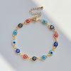 Fashion Eye Copper Enamel Plating Inlay Resin Bracelets 1 Piece