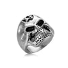 1 Piece Hip-hop Crown Snake Skull Alloy Plating Inlay Rhinestones Unisex Open Ring