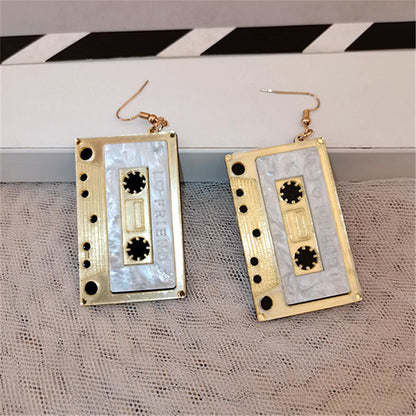 1 Pair Fashion Square Arylic Patchwork Women's Drop Earrings