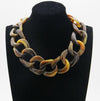 Retro Gradient Color Arylic Chain Women's Necklace