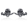 Hip-hop Rose Skull Copper Plating Women's Rings Earrings Necklace