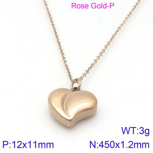 Fashion Star Heart Shape Titanium Steel Plating Pendant Necklace 1 Piece