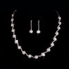 Fashion Geometric Copper Claw Chain Inlay Artificial Pearls Rhinestones Bracelets Earrings Necklace 1 Set