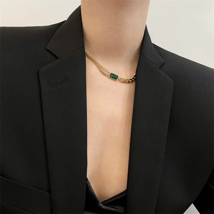 Fashion Geometric Titanium Steel Plating Necklace 1 Piece