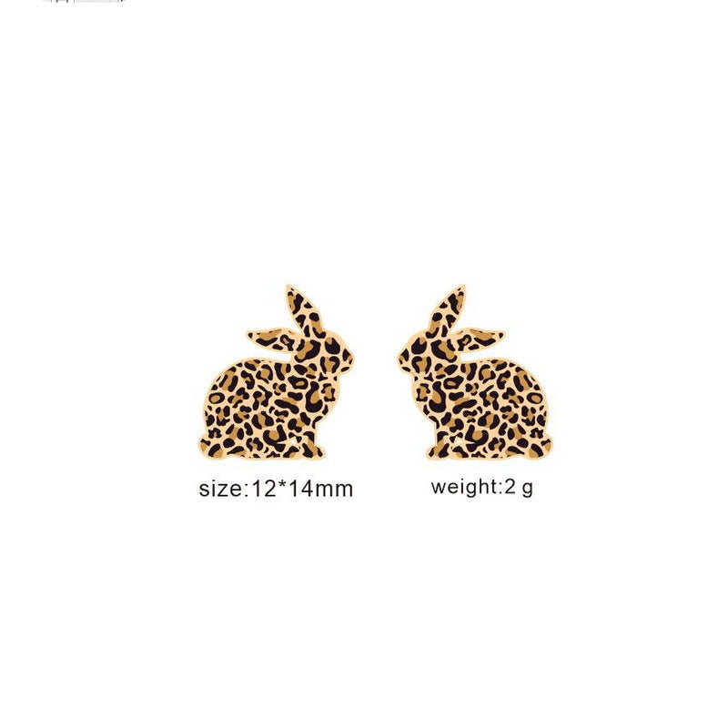 1 Pair Cartoon Style Animal Wood Easter Women's Girl's Ear Studs