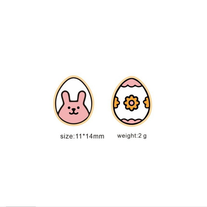 1 Pair Cartoon Style Animal Wood Easter Women's Girl's Ear Studs