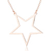 Fashion Star Stainless Steel Plating Pendant Necklace 1 Piece