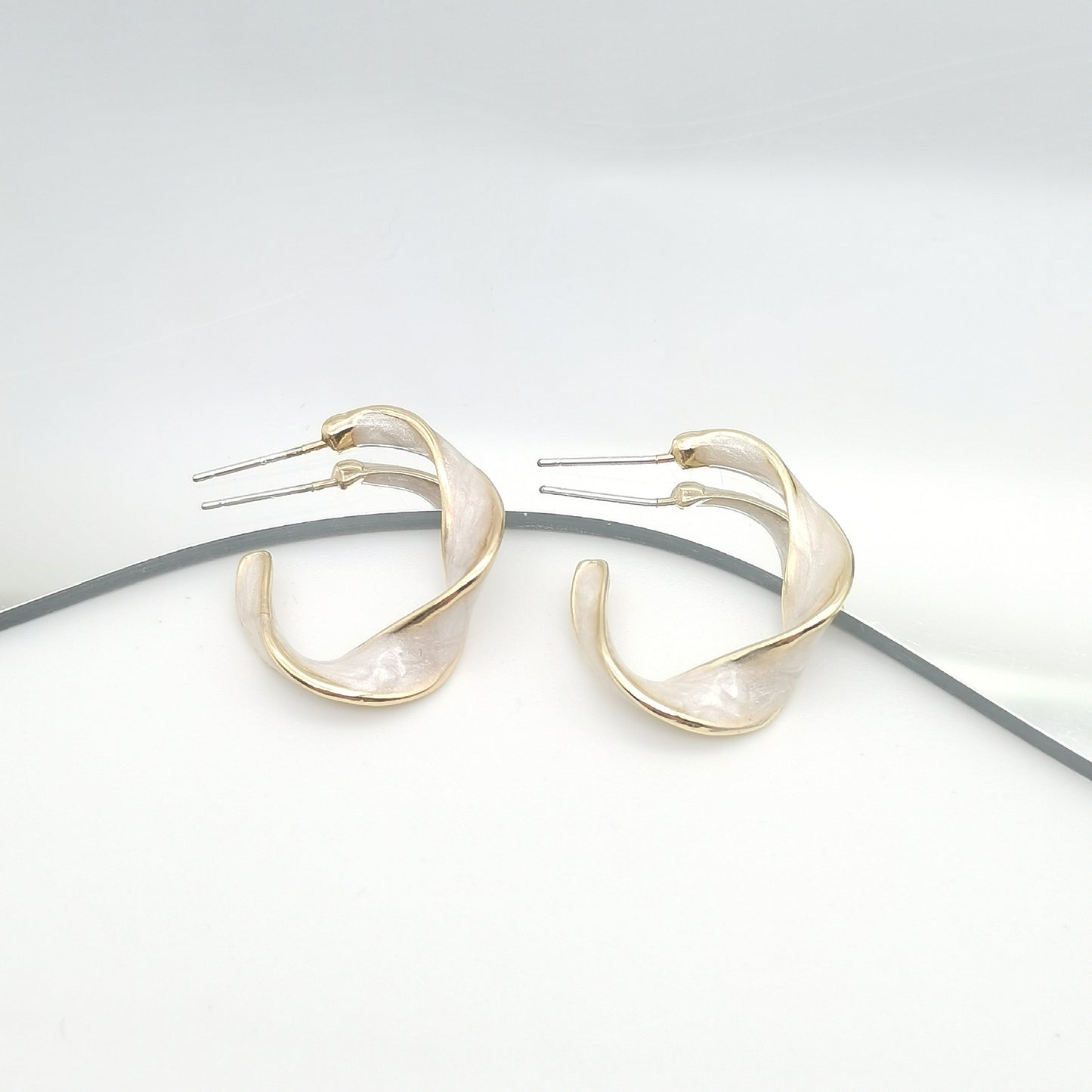 1 Pair Fashion C Shape Alloy Ear Studs