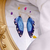 1 Pair Simple Style Wings Copper Epoxy Women'S Drop Earrings