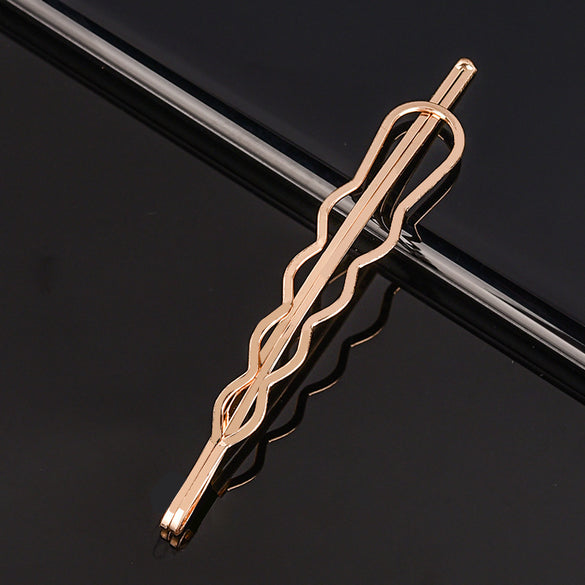 Fashion Leaves Heart Shape Metal Plating Hair Clip 1 Piece