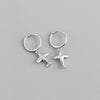 Fashion Airplane Sterling Silver Drop Earrings 1 Pair