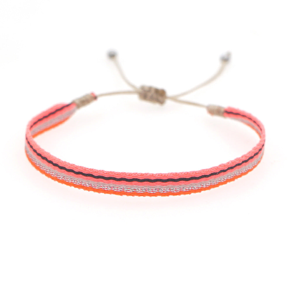 Ethnic Style Color Block Rope Braid Women's Bracelets