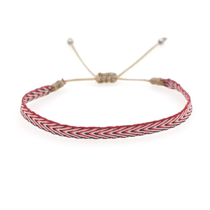 Ethnic Style Color Block Rope Braid Women's Bracelets