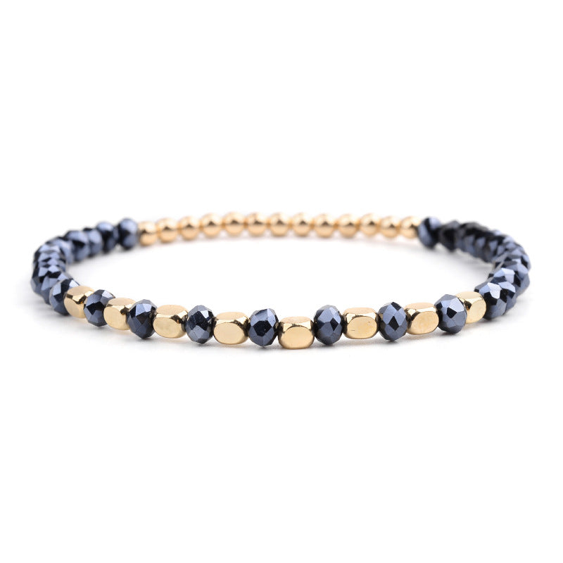 Fashion Color Block Arylic Artificial Crystal Wholesale Bracelets