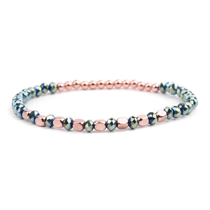 Fashion Color Block Arylic Artificial Crystal Wholesale Bracelets