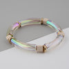 1 Piece Novelty Colorful Arylic Plating Women's Bangle