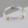 1 Piece Novelty Colorful Arylic Plating Women's Bangle