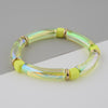 1 Piece Novelty Colorful Arylic Plating Women's Bangle