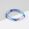 1 Piece Novelty Colorful Arylic Plating Women's Bangle