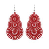 1 Pair Fashion Solid Color Metal Stoving Varnish Women's Drop Earrings