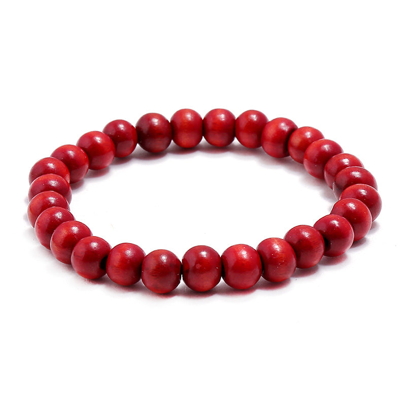 Simple Style Geometric Wooden Beads Wholesale Bracelets